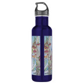 Budgie Budgies Vogel Waterverf Schilderij Vogel Ma Waterfles (Achterkant)