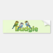 BUDGIE BUMPERSTICKER (Voorkant)