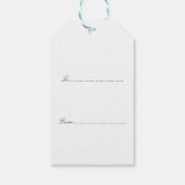 Budgie Christmas Cadeaulabel (Achterkant)