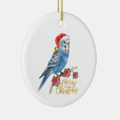 Budgie Christmas Keramisch Ornament (Rechts)