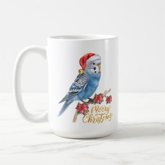 Budgie Christmas Koffiemok (Links)