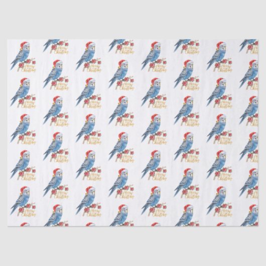 Budgie Christmas  Tissuepapier (Voorkant)