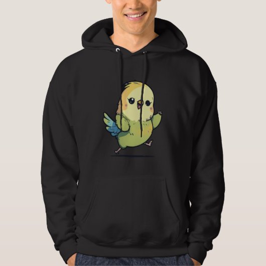 Budgie Dabbing Budgerigar Parakeet Bird Dab Dance Hoodie (Voorkant)
