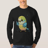 Budgie Dabbing Budgerigar Parakeet Bird Dab Dance  T-shirt (Voorkant)