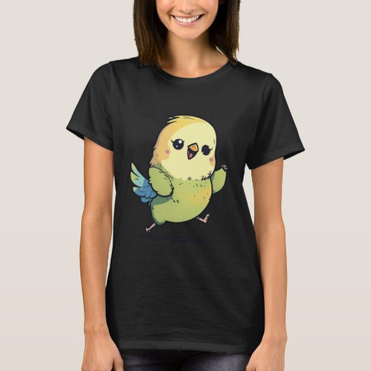 Budgie Dabbing Budgerigar Parakeet Bird Dab Dance  T-shirt (Voorkant)