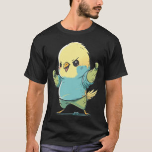 Budgie Dabbing Budgerigar Parkiet Vogel Dans T-shirt