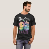 Budgie Dad Budgerigar Parakeet Bird 1 T-shirt (Voorkant volledig)