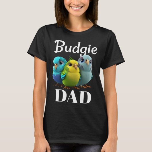 Budgie Dad Budgerigar Paraket Vogel Pullover Hoodi (Voorkant)