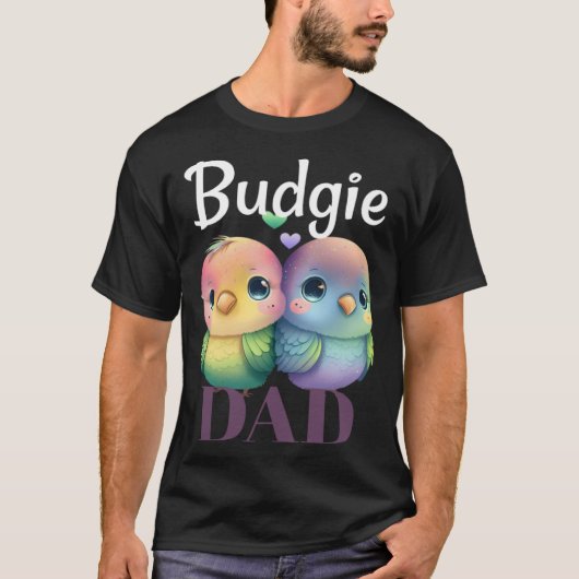 Budgie Dad Budgerigar Paraket Vogel Pullover Hoodi (Voorkant)