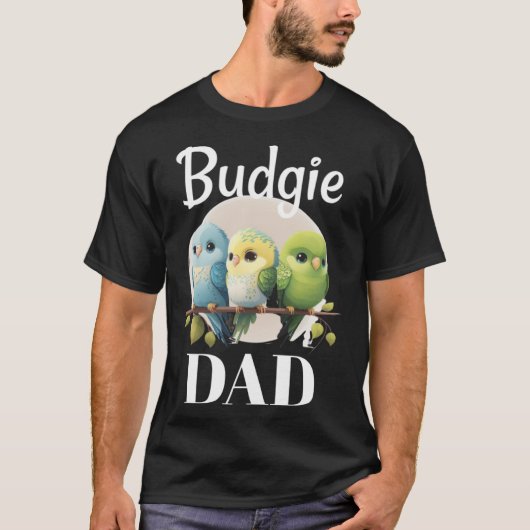 Budgie Dad Budgerigar Paraket Vogel Pullover Hoodi (Voorkant)