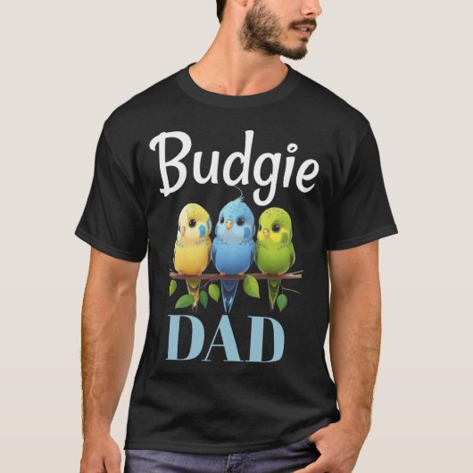 Budgie Dad Budgerigar Paraket Vogel Pullover Hoodi (Voorkant)