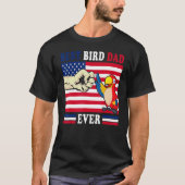 Budgie Dad Vader Animal Enthusiast Bird Guy T-shirt (Voorkant)