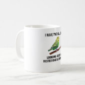 Budgie Eigenaar Budgie Lover Paraket Bird Boedgeri Koffiemok (Voorkant links)