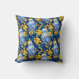 Budgie En Wattle Patroon Kussen