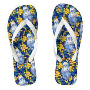 Budgie En Wattle Patroon Teenslippers