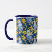 Budgie en Wattle Pattern Mok (Links)