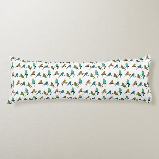 Budgie Frenzy Body Kussen (kies kleur) (Voorkant)