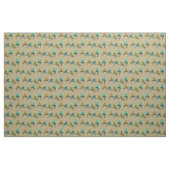 Budgie Frenzy Fabric (Goud) Stof (Fat Quarter)