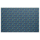 Budgie Frenzy Fabric (marine) Stof (Fat Quarter)