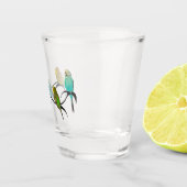 Budgie Frenzy Gift Glass Shot Glas (Rechts)