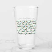 Budgie Frenzy Glass Glas (Achterkant)