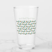 Budgie Frenzy Glass Glas (Voorkant)