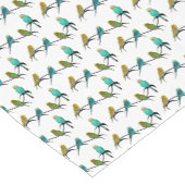 Budgie Frenzy Table Runner (kies kleur) Korte Tafelloper (Hoek)