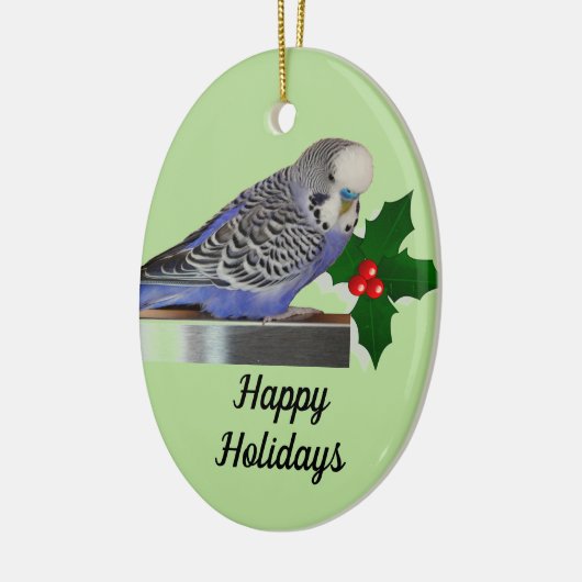 Budgie Holiday Ornament (Links)