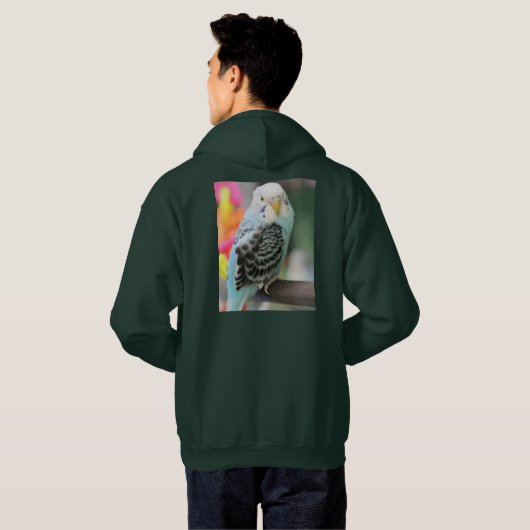 Budgie Hoodie (Achterkant volledig)