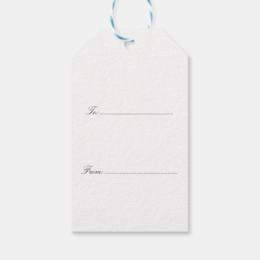 Budgie Kerstmis Cadeaulabel (Achterkant)
