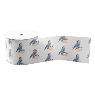 Budgie Kerstmis Grosgrain Lint