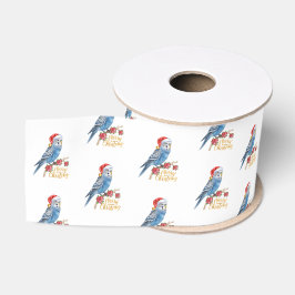 Budgie Kerstmis Grosgrain Lint