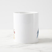 Budgie Kerstmis Grote Koffiekop (Voorkant)