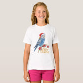 Budgie Kerstmis T-shirt (Voorkant volledig)