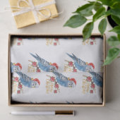 Budgie Kerstmis  Tissuepapier (Geschenk)