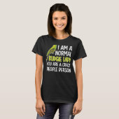 Budgie Lady Budgie Eigenaar Budgerigar Budgie Moed T-shirt (Voorkant volledig)