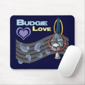 Budgie Love "Cutie" Mousepad Muismat (Met muis)