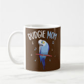 Budgie mama Parakeet Budgerigar Womens Funny Koffiemok (Links)