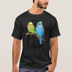 Budgie Mijn Kinderen hebben de feathers de paraket T-shirt