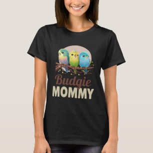 Budgie Moeder Budgerigar Parkiet Vogel 12 T-shirt