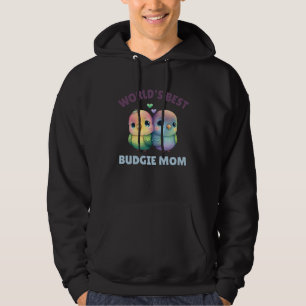Budgie Moeder Budgerigar Parkiet Vogel 28 Hoodie