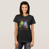Budgie Moeder Grasparkiet Parkiet Vogel 35 T-shirt (Voorkant volledig)
