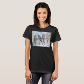Budgie Moeder Parkiet Budgerigar Dames T-shirt (Voorkant volledig)