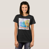 Budgie Moeder Parkiet Budgerigar Dames T-shirt (Voorkant volledig)