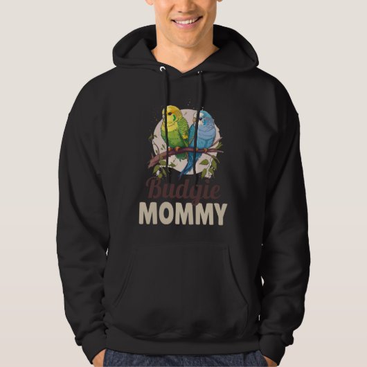 Budgie Mom Budgerigar Parakeet Bird 11 Hoodie (Voorkant)