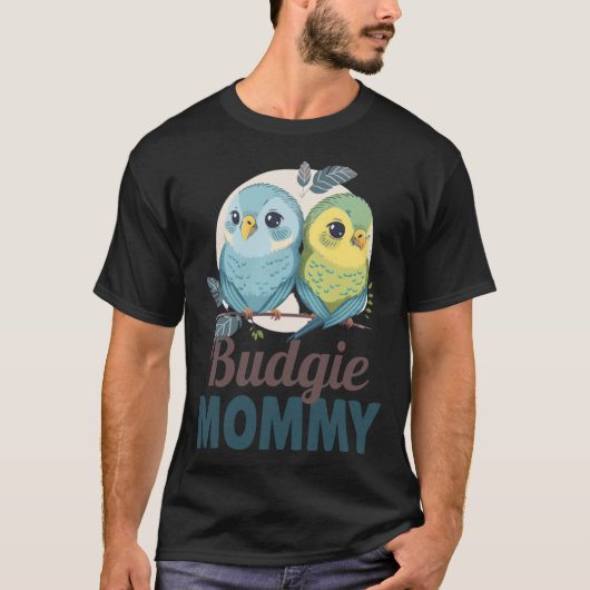 Budgie Mom Budgerigar Parakeet Bird 19 T-shirt (Voorkant)