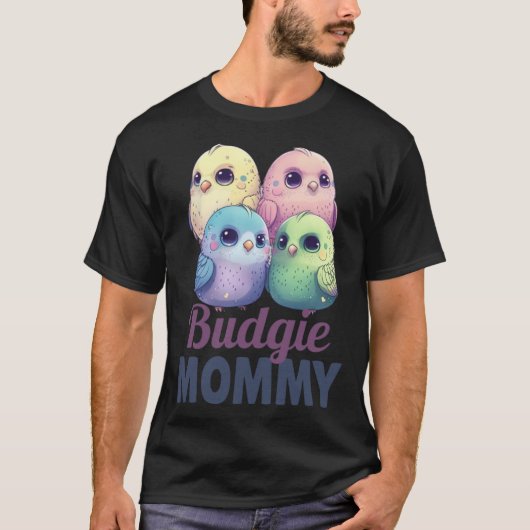 Budgie Mom Budgerigar Parakeet Bird 2 T-shirt (Voorkant)