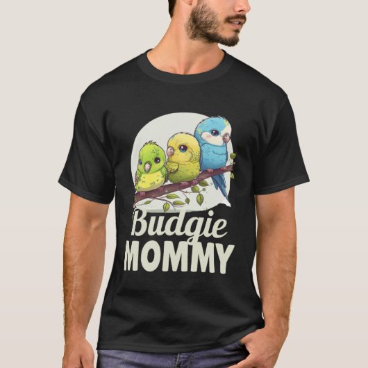 Budgie Mom Budgerigar Parakeet Bird 3 T-shirt (Voorkant)