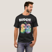 Budgie Mom Budgerigar Parakeet Bird 56 T-shirt (Voorkant volledig)
