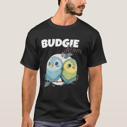 Budgie Mom Budgerigar Parakeet Bird 82 T-shirt (Voorkant)